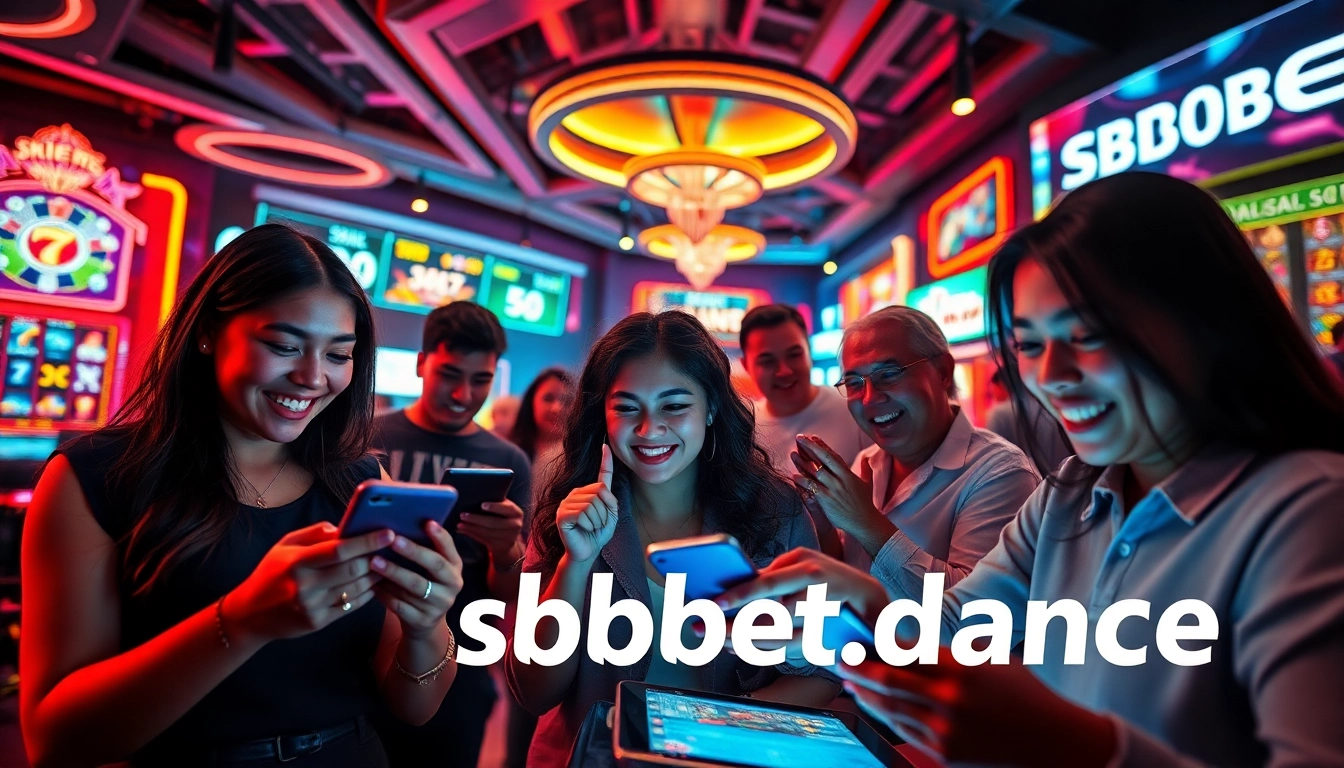 Experience the thrill of sbobet.dance with players enjoying diverse online games.