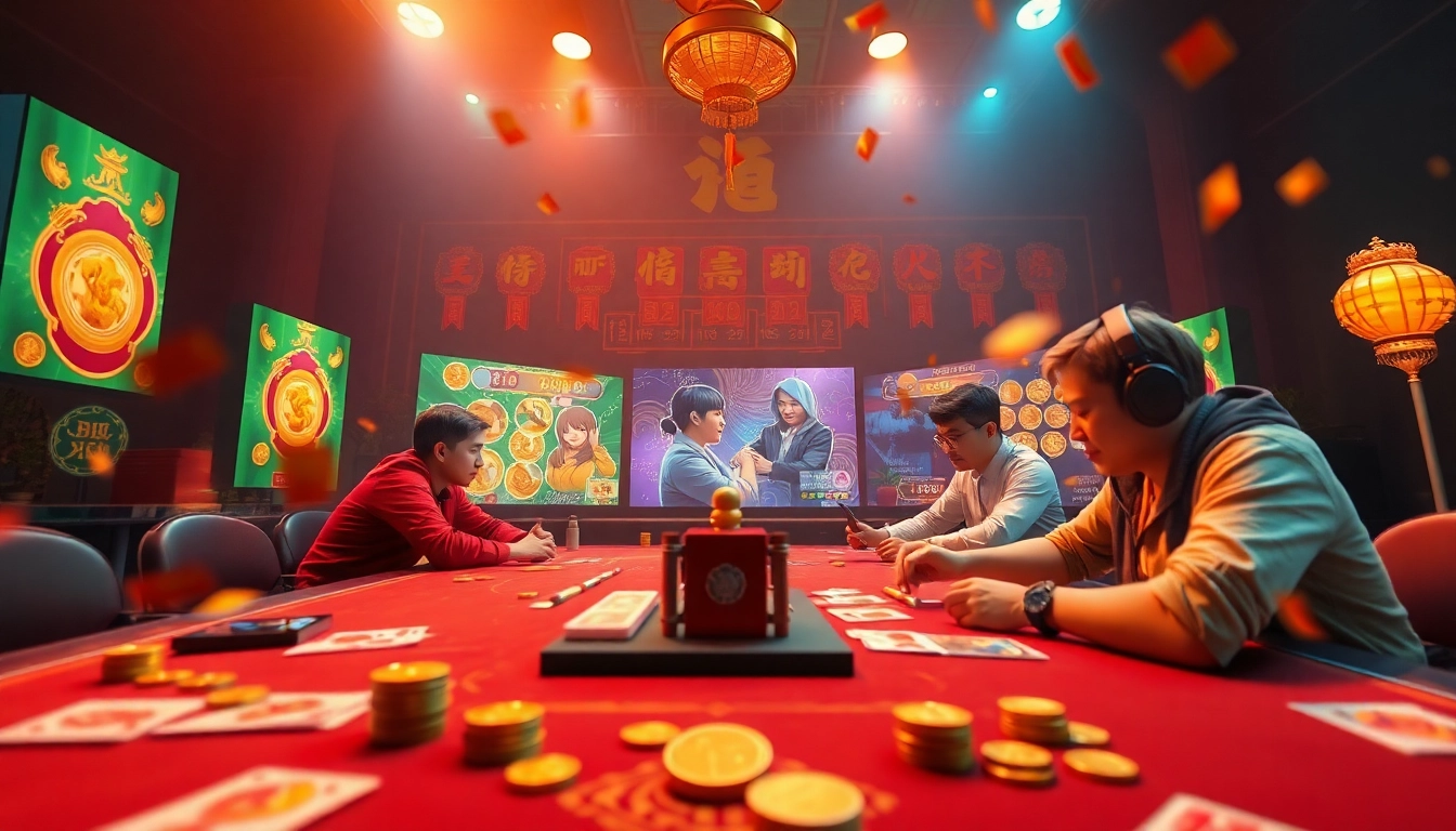 Engaging gameplay on gamebaidoithuong.com.vc showcasing vibrant card games and excitement.